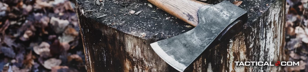 an axe is a good addition to your bushcraft gear